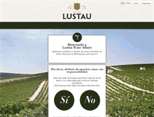 Tablet Screenshot of lustauwineaffairs.com